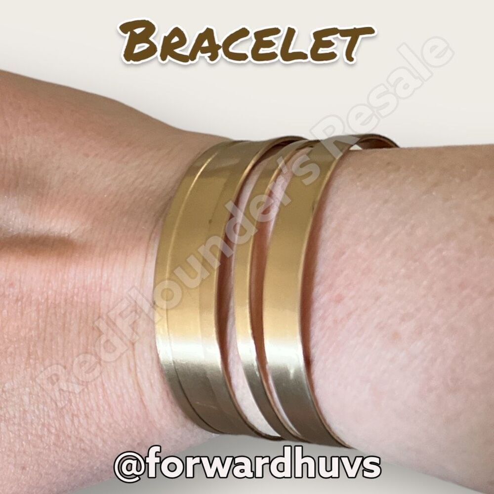 Bundle Sale 3 for $15 | Wide Gold Tone Metal Cuff Bracelet